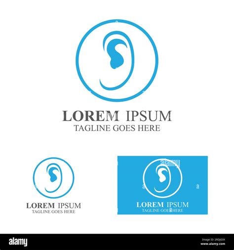 ear logo design Stock Vector Image & Art - Alamy