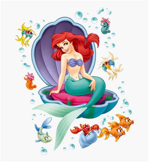 Little Mermaid Clip Art - Little Mermaid Ariel Clip Art, HD Png Download - kindpng