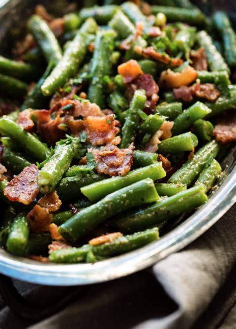 Green Beans with Bacon and Caramelized Onions - Concetta's Italian Kitchen