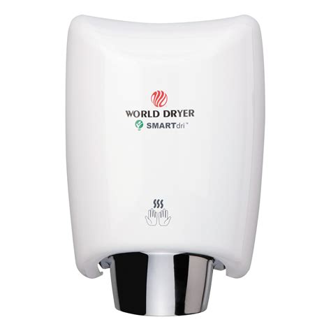 WORLD DRYER SMARTdri Hand Dryer, Aluminum, White -WRLK974A2 - Walmart ...