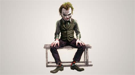 The Joker sitting on bench photo HD wallpaper | Wallpaper Flare