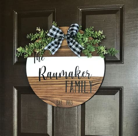 Personalized Front Door Sign | Etsy