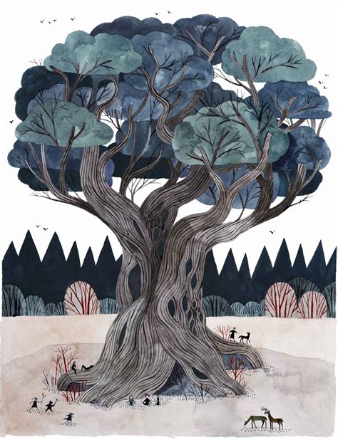 Carson Ellis | Illustration art, Tree illustration, Illustration design