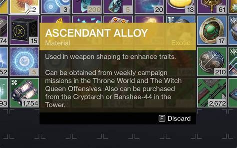 How to get Ascendant Alloy in Destiny 2: The Witch Queen | WePC