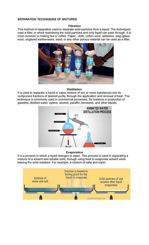 Separationmethods - about SEPARATION TECHNIQUES OF MIXTURES ...