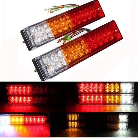 2 PCS 20 Led Truck Tail Light 12V Car Led Taillight For Van Lamp Reversing Lights Tail Lights ...