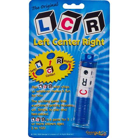 LCR Single Game (Left Center Right) | Board Games | Puzzle Master Inc