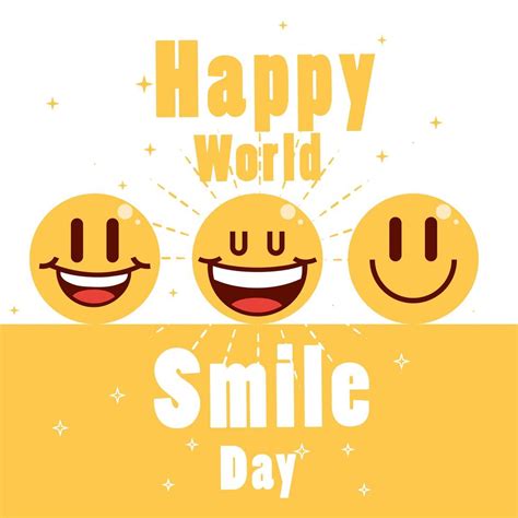 happy world smile day 3718895 Vector Art at Vecteezy