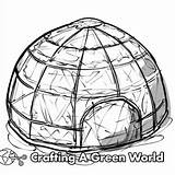 Igloo Coloring Pages  Free & Printable sketch template