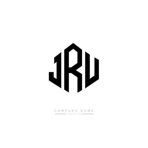 diseño de logotipo de letra jru con forma de polígono. jru polígono y diseño de logotipo en ...