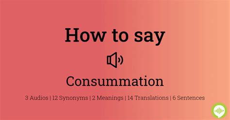 How to pronounce consummation in English | HowToPronounce.com