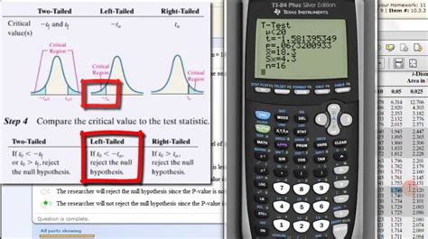 Hypothesis Testing Population Mean - TI83 TI84 Calculator - YouTube