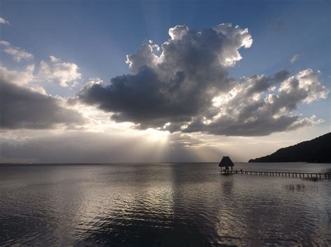 Peten Itza Lake in El Remate Flores Peten. Guatemala Central America ...