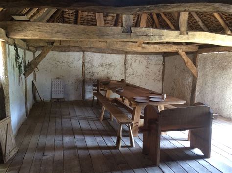 Interior of Anglo Saxon hall, Butser. | Tudor cottage interior, Anglo ...