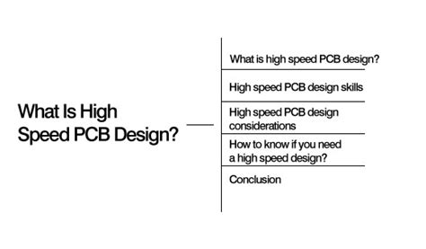 What Is High Speed PCB Design?