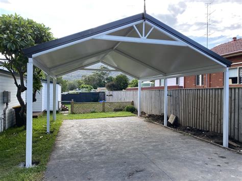 Gable Colorbond insulated roof carport - KRE8 OUTDOOR CONSTRUCTIONS