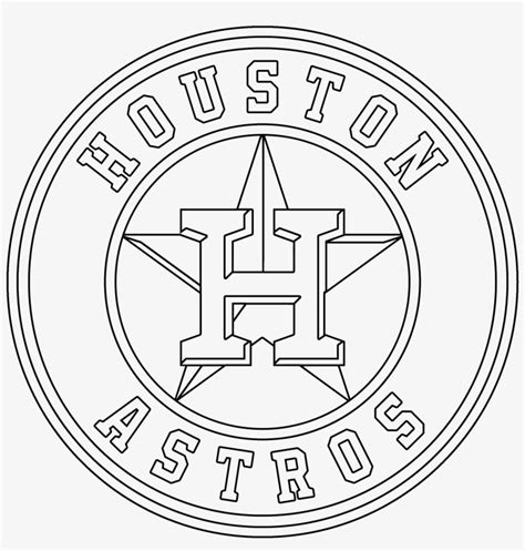 Houston Astros Logo Color Page - Astros Logo Coloring Page Transparent ...