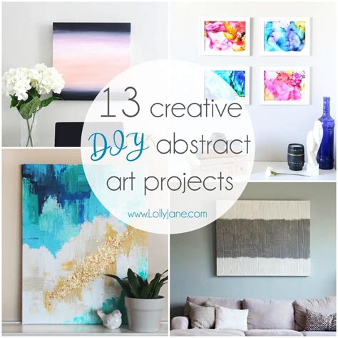 13 Creative DIY Abstract Wall Art Projects - Lolly Jane