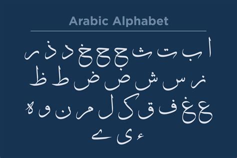 Arabic Alphabet Calligraphy Fonts Style 22054014 Vector Art at Vecteezy