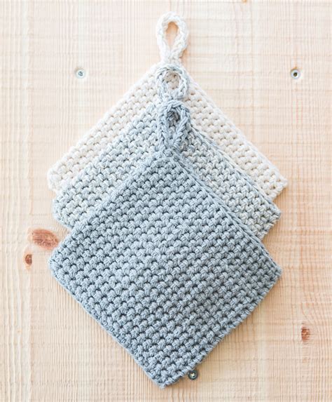 THICK Crochet Potholders - free pattern and video tutorial