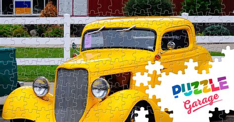 Yellow vintage car Jigsaw Puzzle (Technics, Auto) | Puzzle Garage