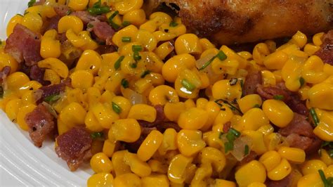 Fried Corn with Bacon — Mandy in the Making | Meals & More on YouTube