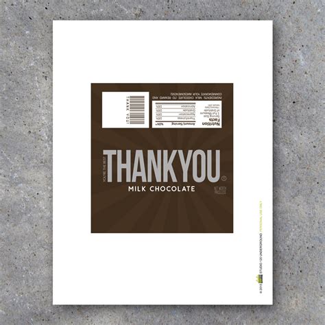 Thank You Candy Bar Wrappers - Printable Instant Download - Studio 120 ...