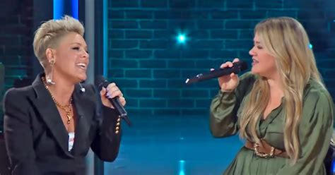 Pink and Kelly Clarkson Team Up to Sing 'What About Us'