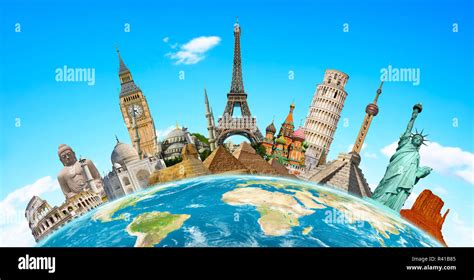 Famous monuments of the world Stock Photo - Alamy