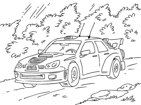 Dibujos de Coche de Rally para Colorear, Pintar e Imprimir ...