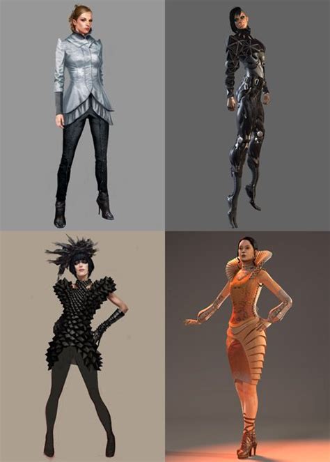 ladies of Deus Ex | Concept art characters, Character design, Character concept