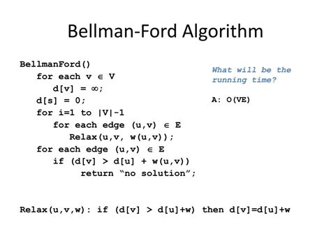 PPT - Bellman-Ford Algorithm PowerPoint Presentation, free download - ID:2438692