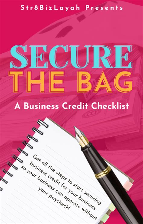 Secure The Bag Checklist