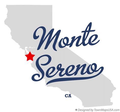 Map of Monte Sereno, CA, California