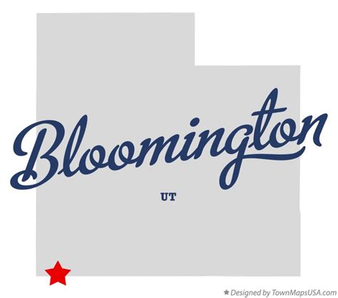 Map of Bloomington, UT, Utah