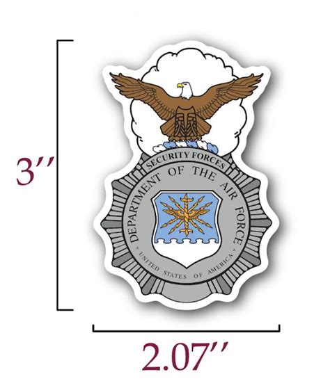 US Air Force Security Forces Badge Sticker – Fair Use Patches