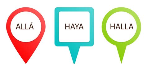 Diferences between "allá", "haya", "halla" in Spanish - Taronja Spanish School