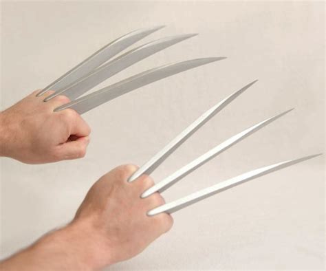 Brushed Metallic Wolverine Claws