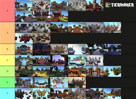 Hypixel Solo/Doubles Bedwars Maps Tier List (Community Rankings) - TierMaker