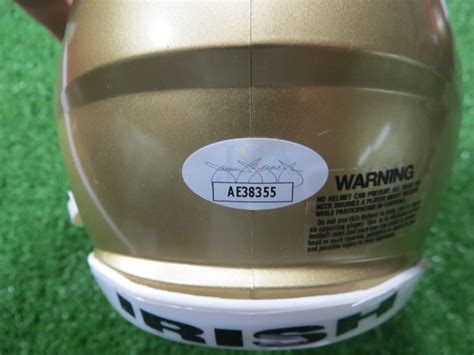 RAGHIB ROCKET ISMAIL NOTRE DAME SIGNED SPEED MINI HELMET w/PLAY LIKE A ...