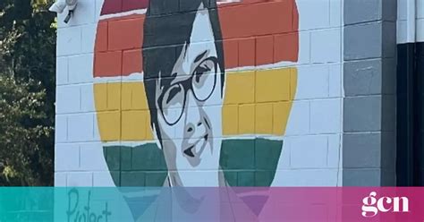 Lyra McKee mural at Florida LGBTQ+ centre defaced with swastika • GCN