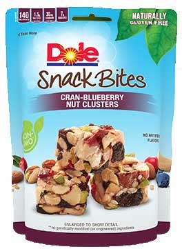 Dole Cran-Blueberry Nut Clusters Snack Bites For Healthy Office Snacks