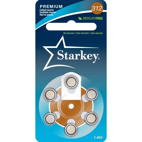 Starkey Size 312 Premium Hearing Aid Batteries 60 Pack - Made in USA ...