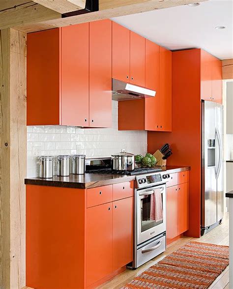 27 Cheerful Orange Kitchen Decor Ideas - DigsDigs