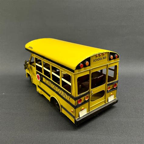 Yellow School Bus I Decorative Metal Car I American School Bus I Gifts ...