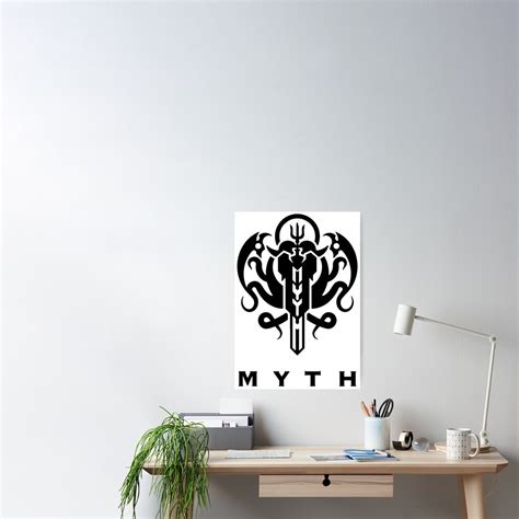 "Holomyth | Hololive EN Generation 1 Myth Logo | Hololive English 1st Generation Myth (BLACK ...