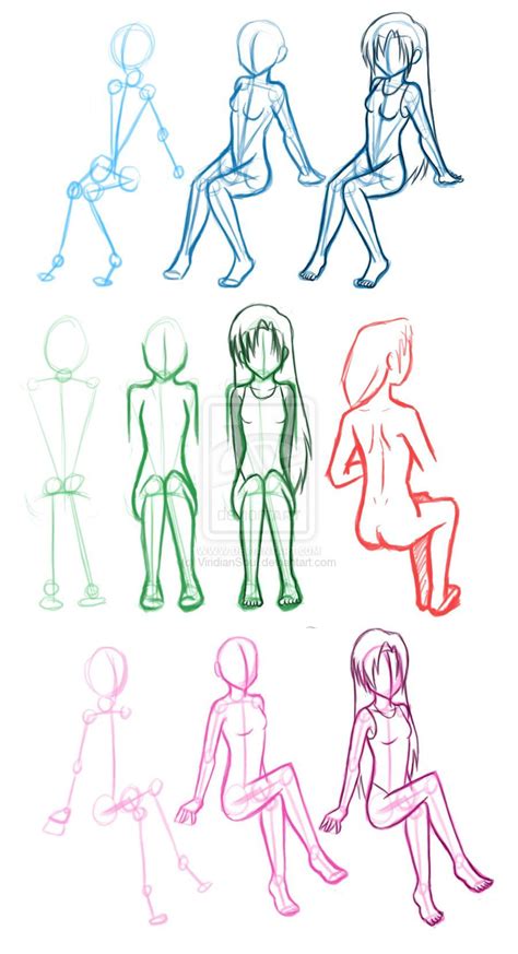 Anime Drawing Pose Reference Sitting - pic-connect