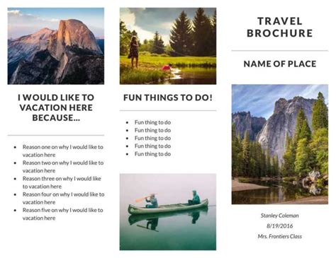 Free Travel Brochure Templates & Examples [8 Free Templates] for ...