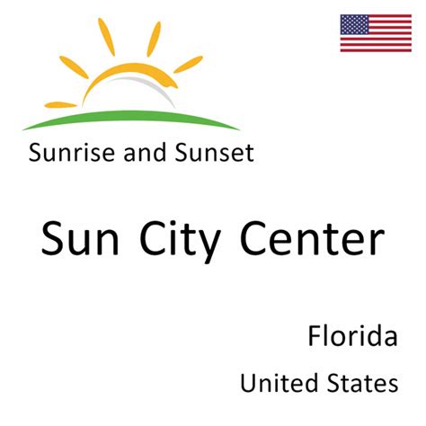 Sunrise and Sunset Times in Sun City Center, Florida, United States