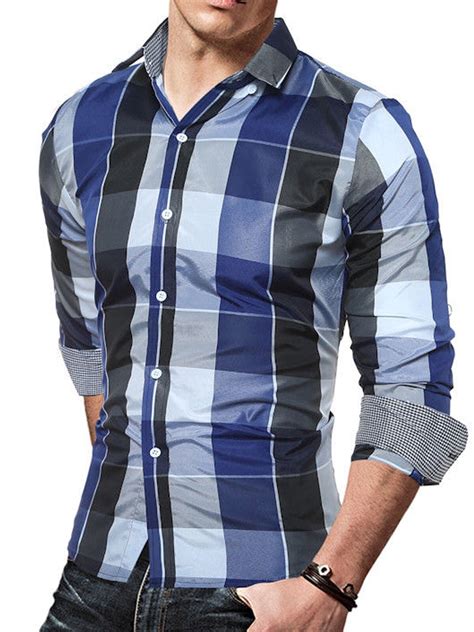 Fashion products Get the best choice Free Shipping Worldwide New Men's Slim Fit Casual Shirt ...